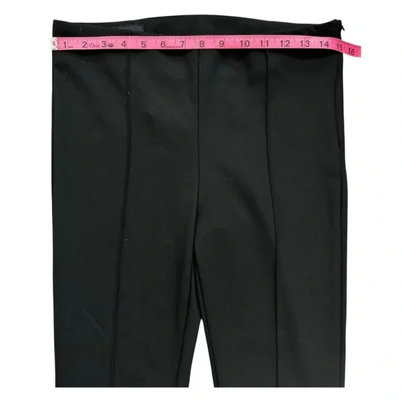 ZARA High Waist Slit Leggings Pants Black Size M NWT - Picture 2 of 7